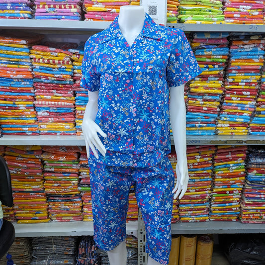 ឈុត LOOKSWOMEN សាច់រឹង ដៃខ្លី ជើងត្រការ