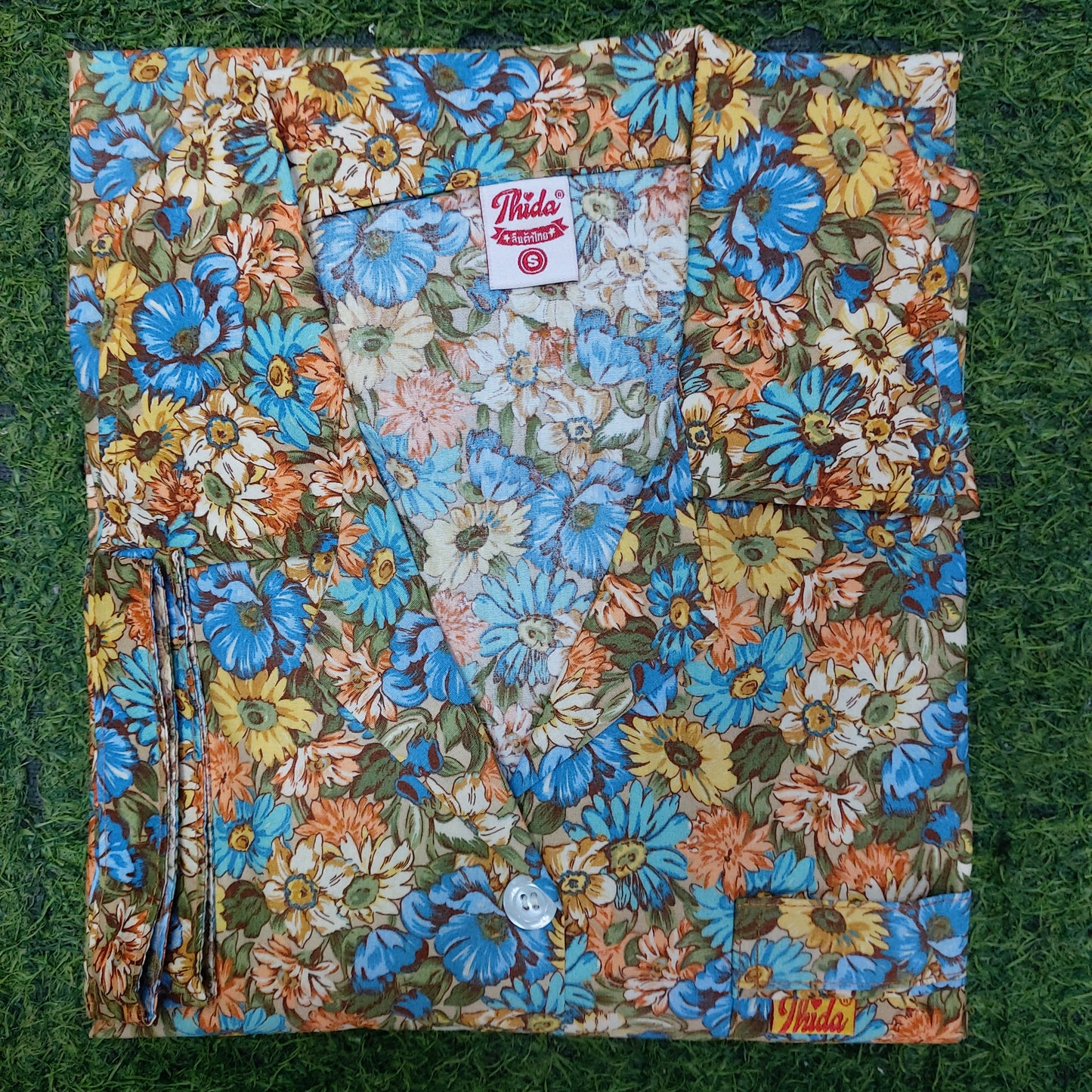 ឈុតផ្កា ធីតា សាច់អំបោះកូតុន ថៃ 100%