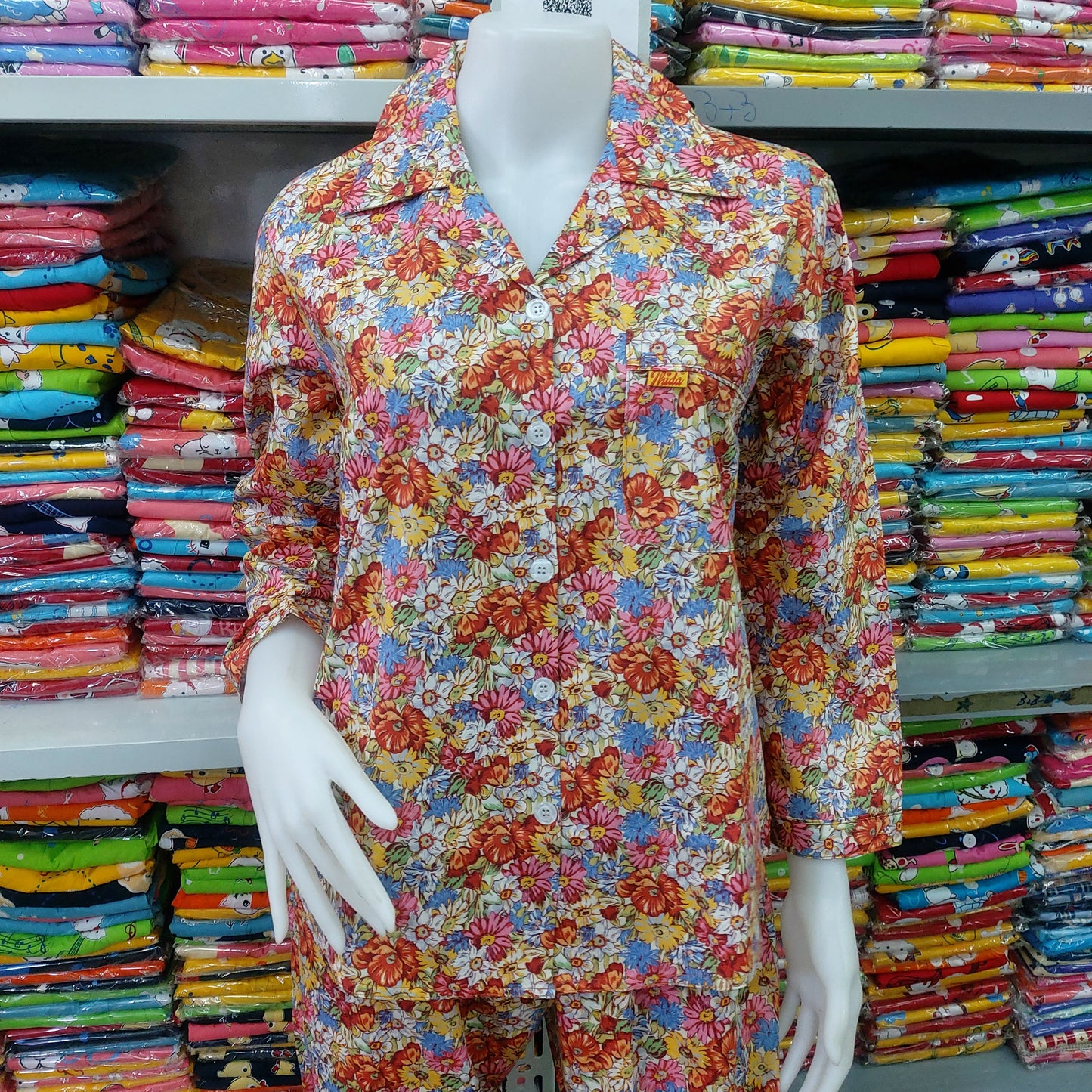 ឈុតផ្កា ធីតា សាច់អំបោះកូតុន ថៃ 100%