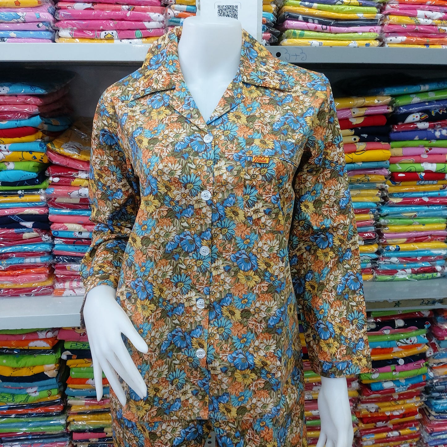 ឈុតផ្កា ធីតា សាច់អំបោះកូតុន ថៃ 100%