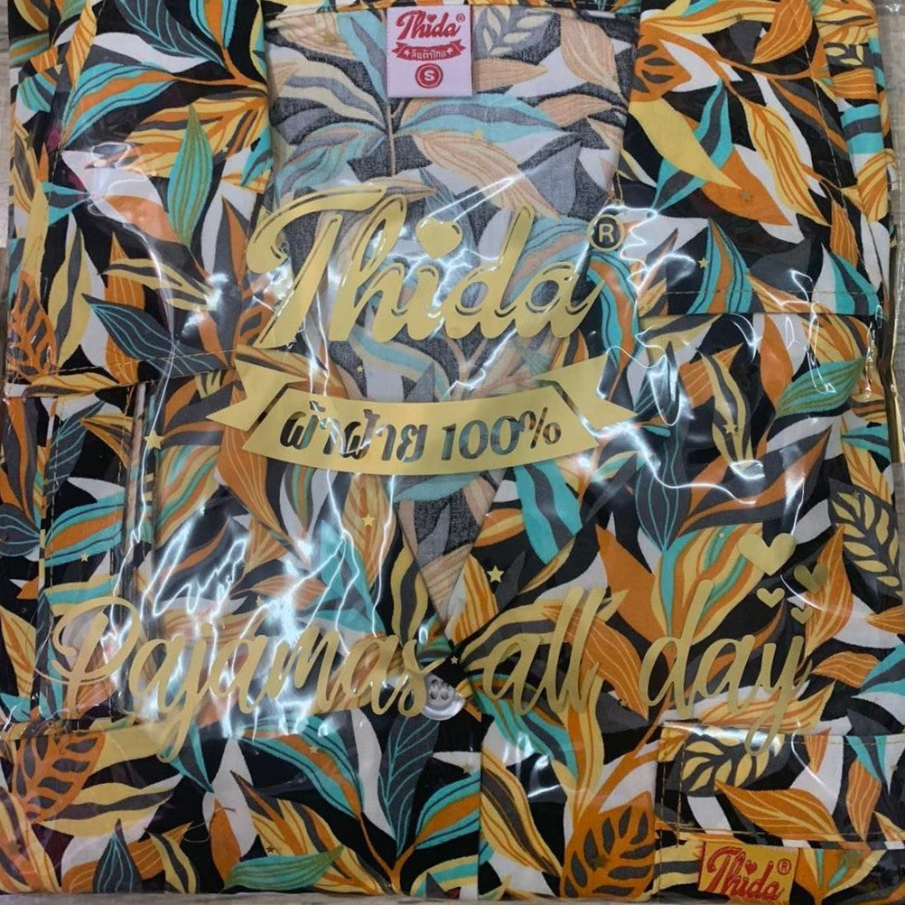 ឈុតផ្កា ធីតា សាច់អំបោះកូតុង ថៃ 100%