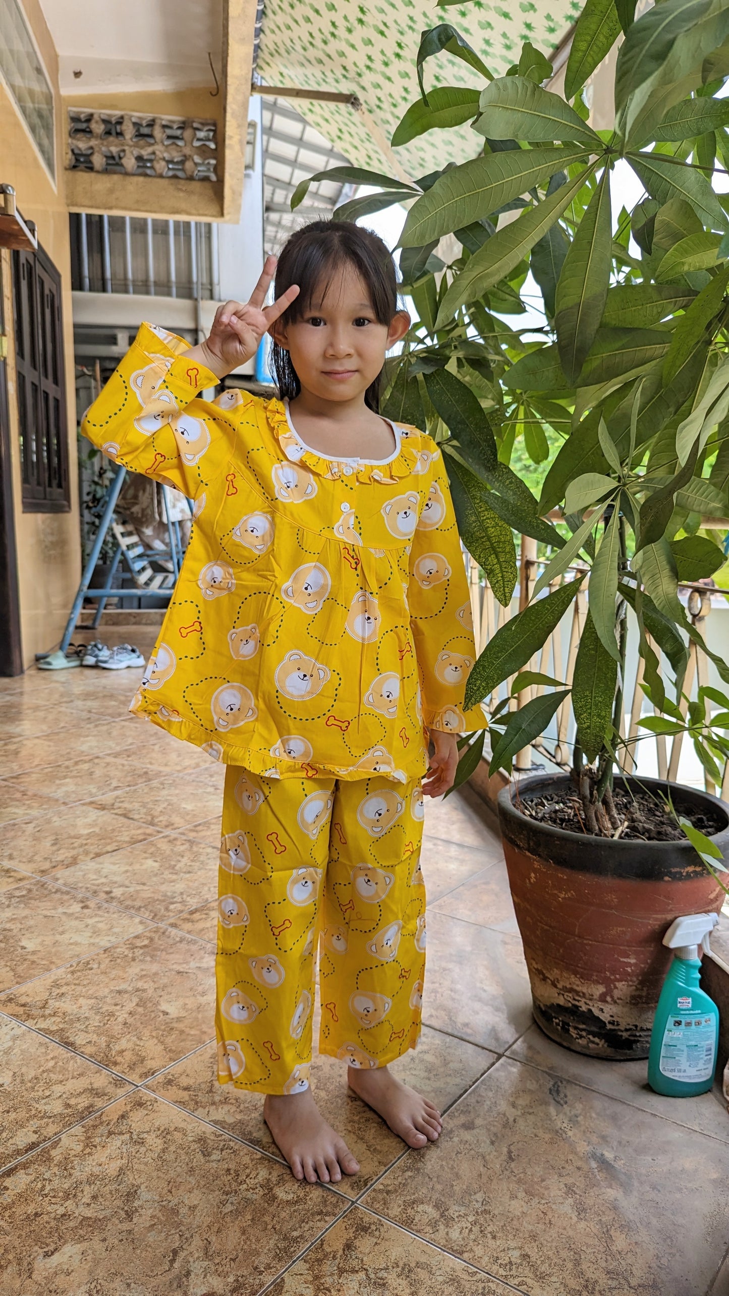 ឈុត តុកក្តាថៃ JP រូបខ្លាឃ្មុំ គ្រប់ទំហំ