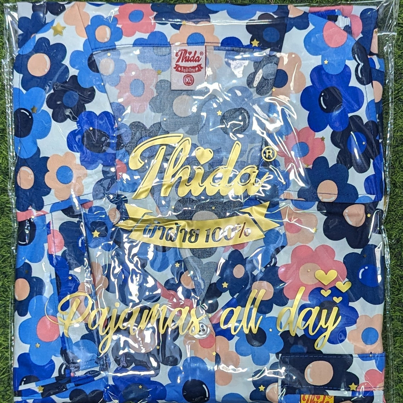 ឈុតផ្កា ធីតា សាច់អំបោះកូតុង ថៃ 100%