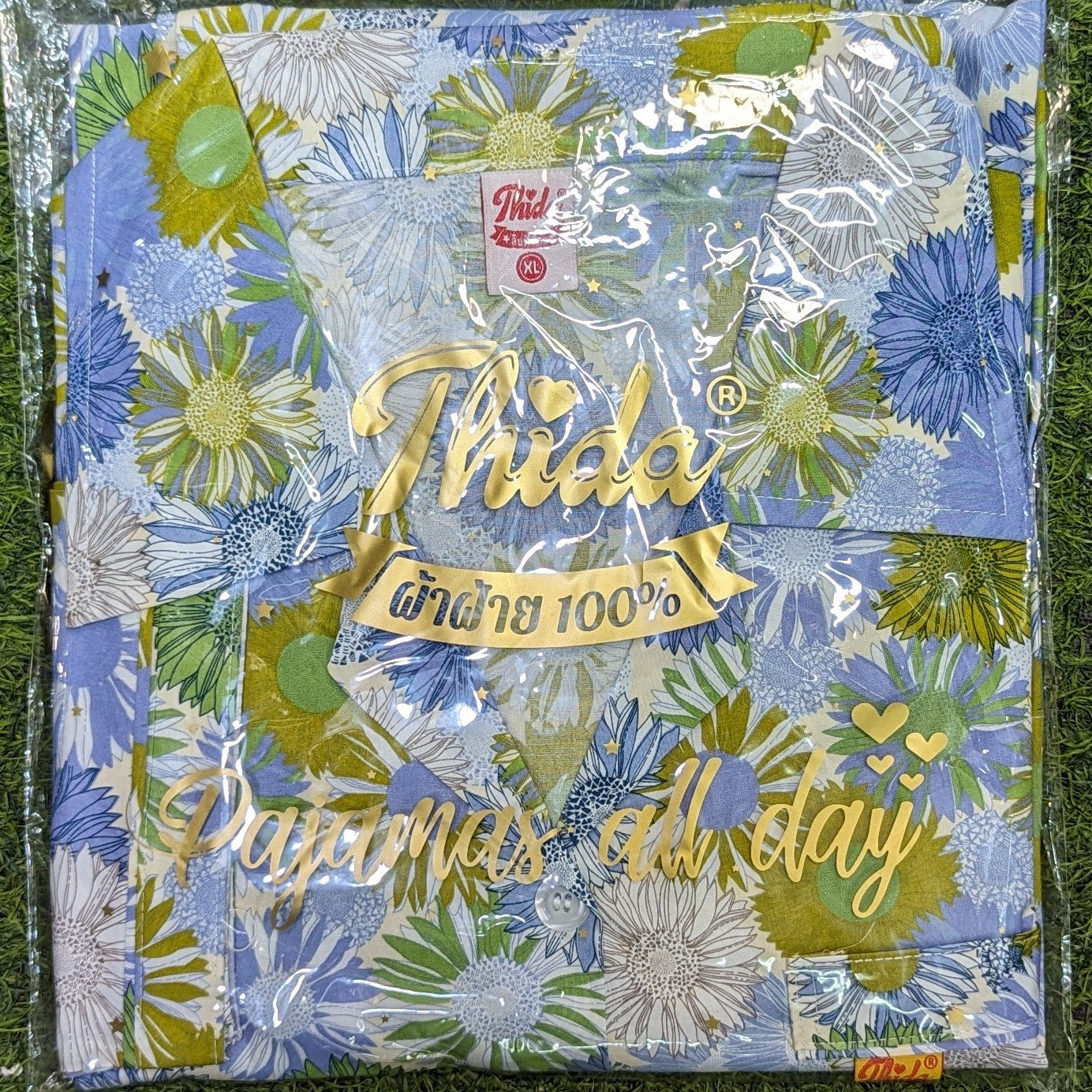 ឈុតផ្កា ធីតា សាច់អំបោះកូតុងថៃ 100%