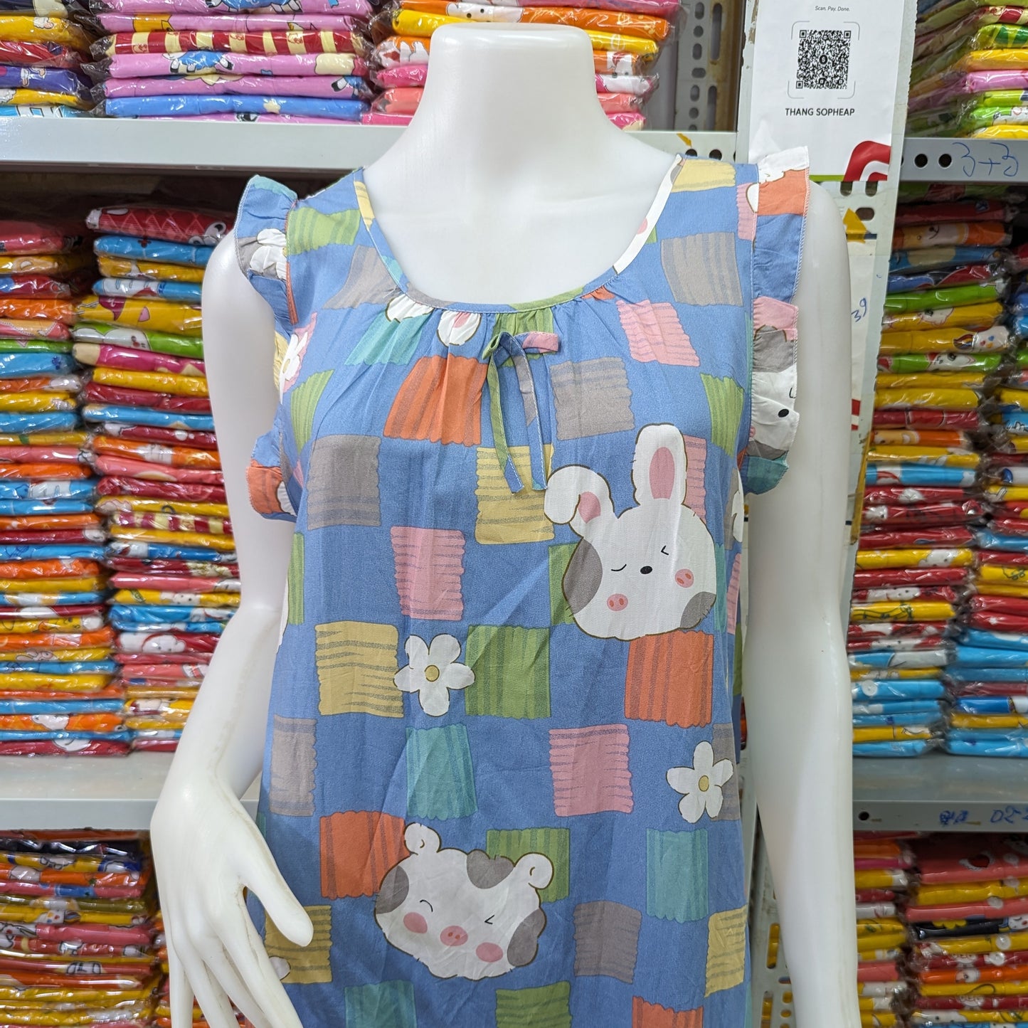 រ៉ូបចិន សាច់ទន់ស្តើង ពោះធំប្រើបាន