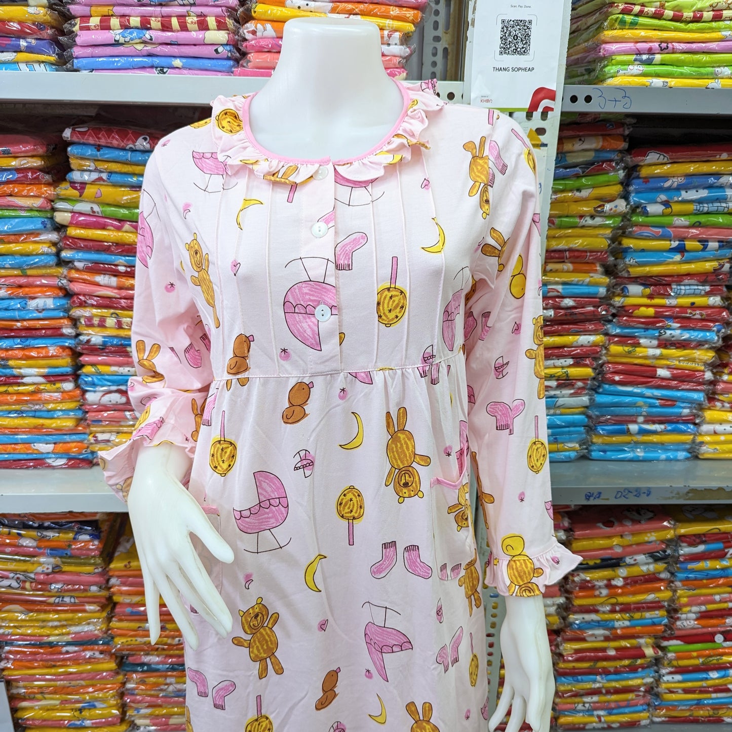 រ៉ូបថៃ សាច់យឺតរ៉ូម៉ា JP ពោះធំប្រើបាន