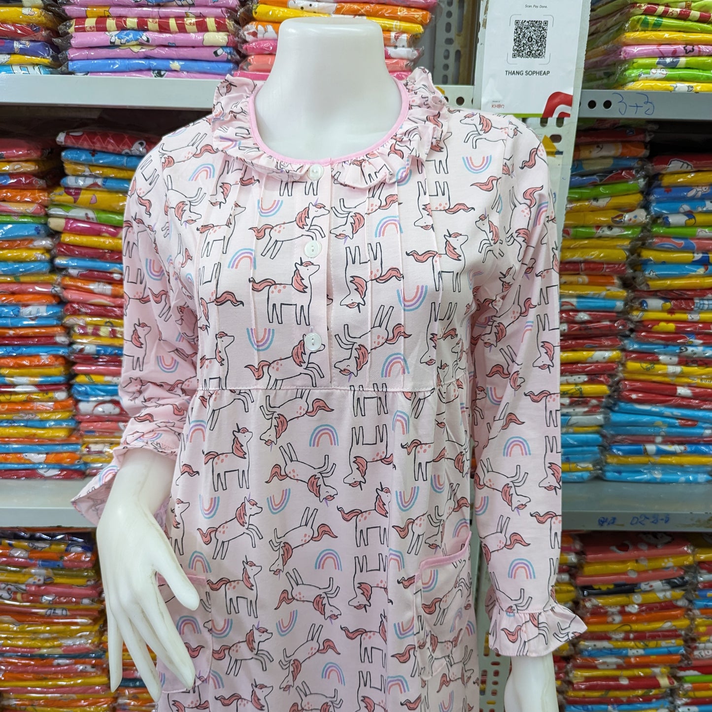 រ៉ូបថៃ សាច់យឺតរ៉ូម៉ា JP ពោះធំប្រើបាន