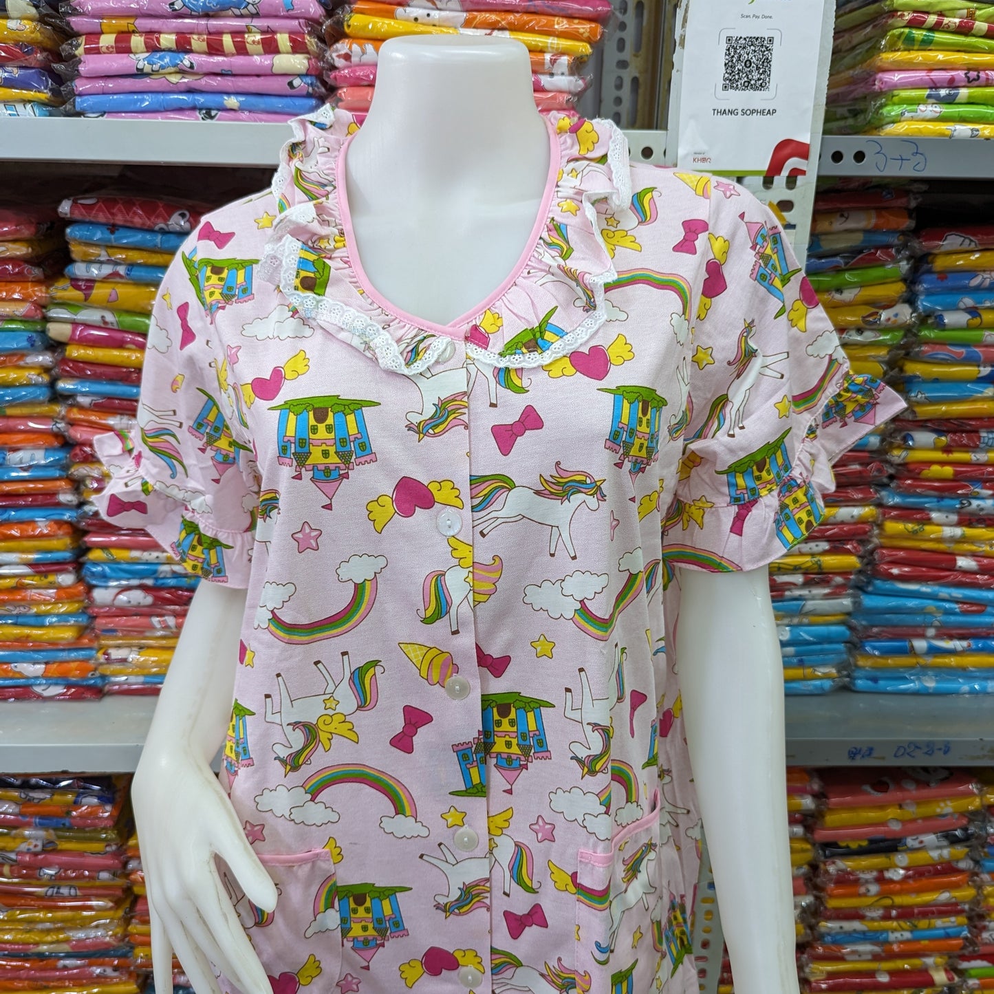 រ៉ូបថៃ សាច់យឺតរ៉ូម៉ា JP ពោះធំប្រើបាន