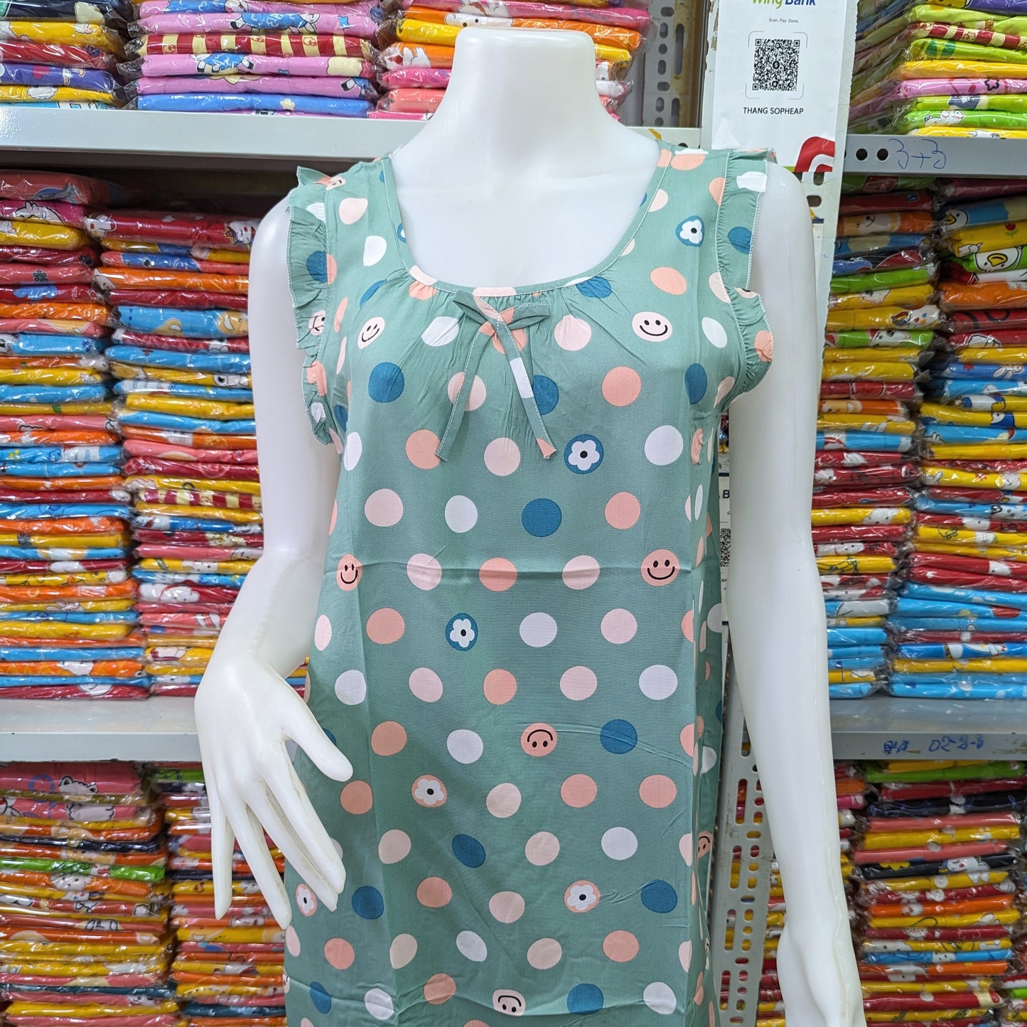 រ៉ូបចិន សាច់ទន់ស្តើង ពោះធំប្រើបាន