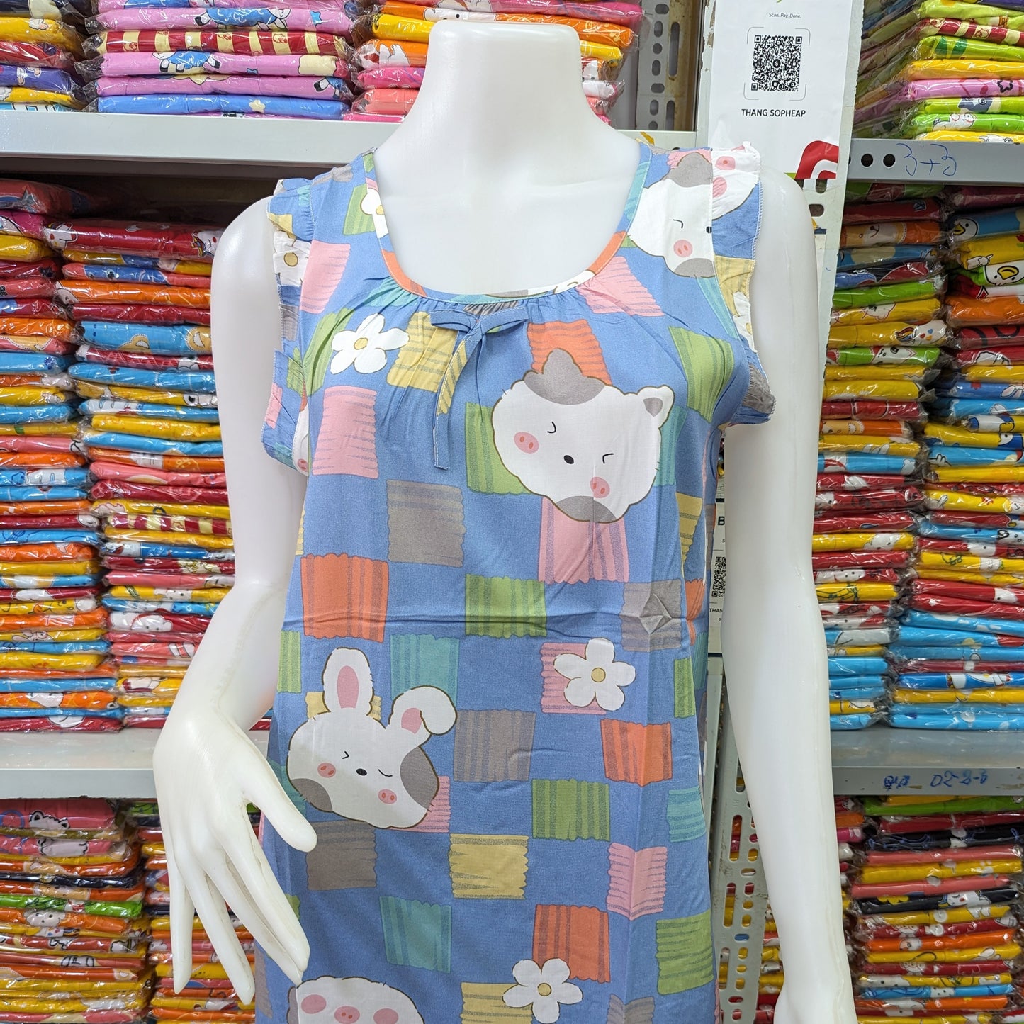 រ៉ូបចិន សាច់ទន់ស្តើង ពោះធំប្រើបាន