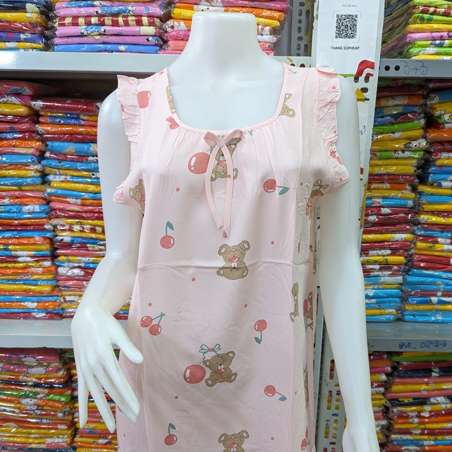 រ៉ូបចិន សាច់ទន់ស្តើង ពោះធំប្រើបាន