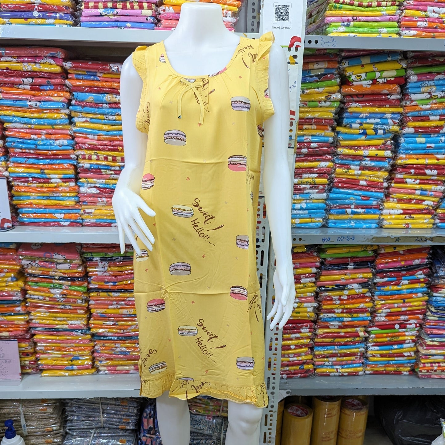 រ៉ូបចិន សាច់ទន់ស្តើង ពោះធំប្រើបាន