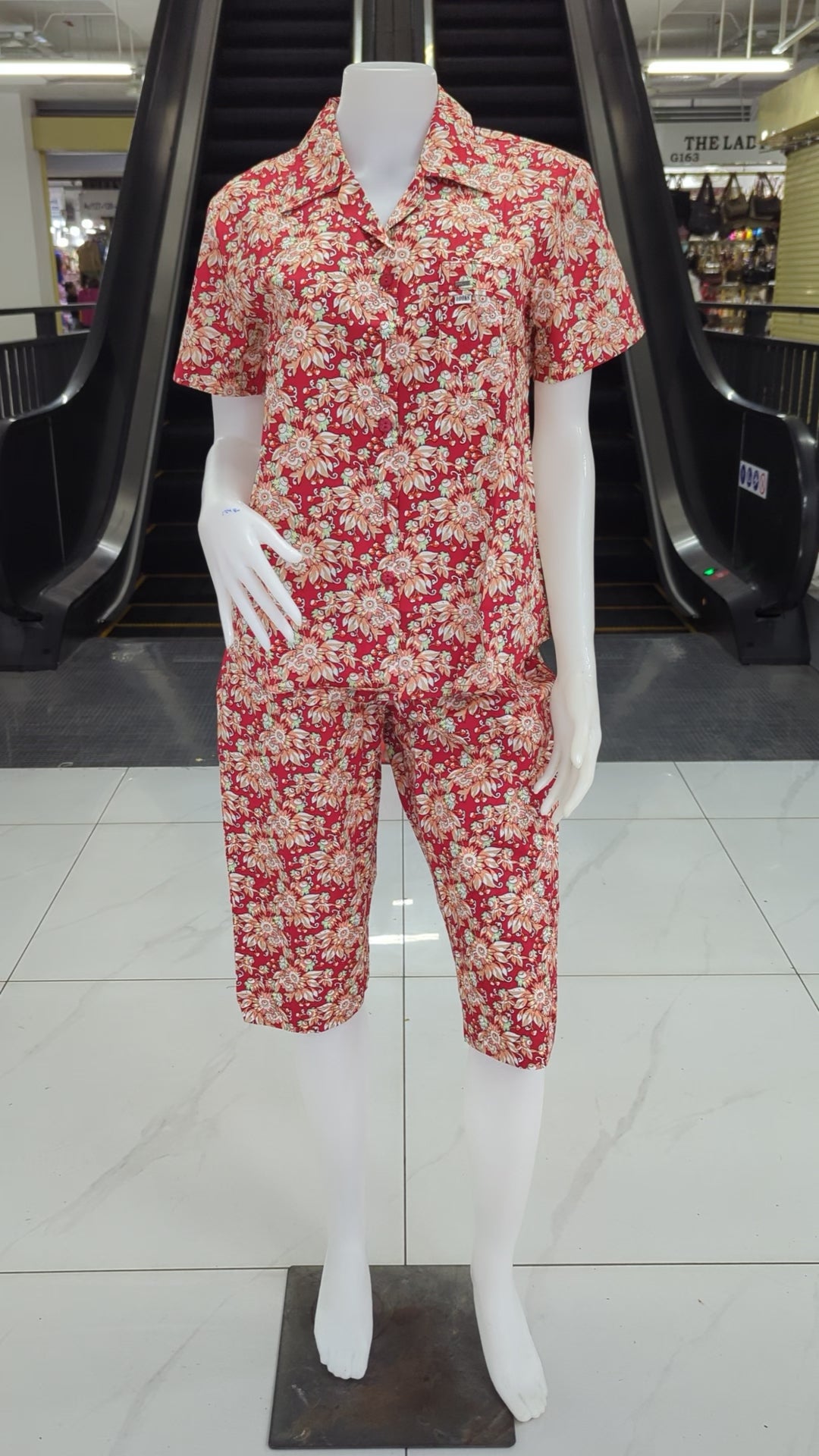 ឈុតឡុក កូតុន 100% ដៃខ្លី ជើងត្រការ