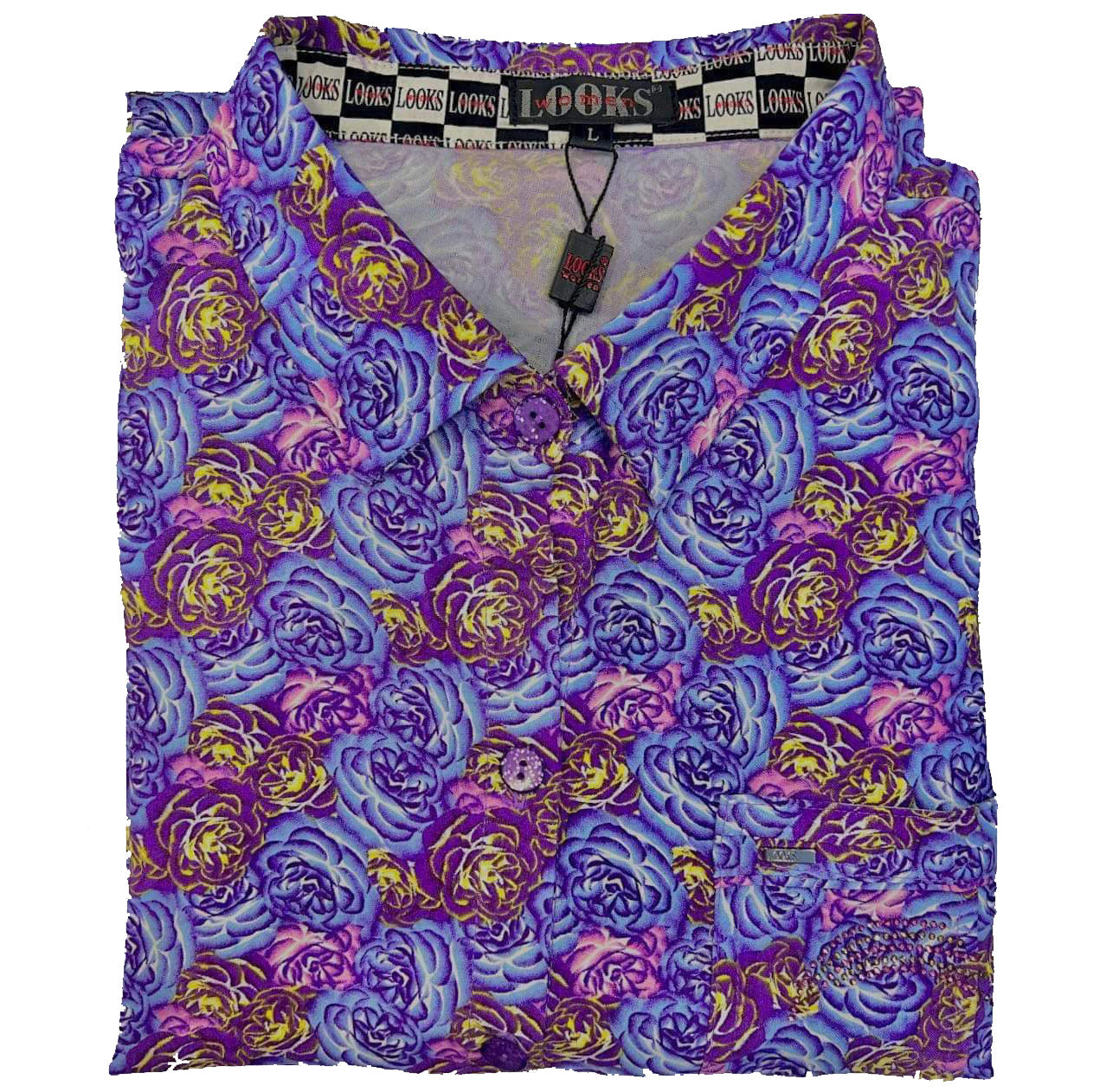 ឈុត LOOKSWOMEN សាច់រឹង ដៃខ្លី ជើងវែង