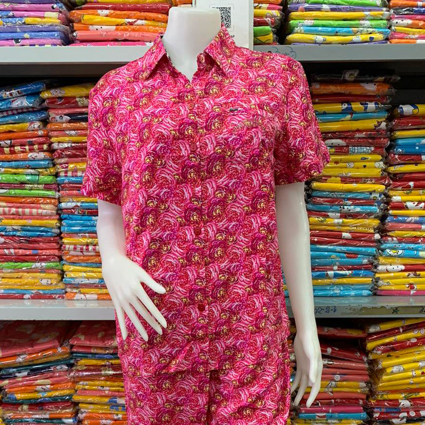 ឈុត LOOKSWOMEN សាច់រឹង ដៃខ្លី ជើងវែង