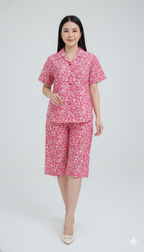 ឈុតឡុក កូតុន 100% ដៃខ្លី ជើងត្រការ