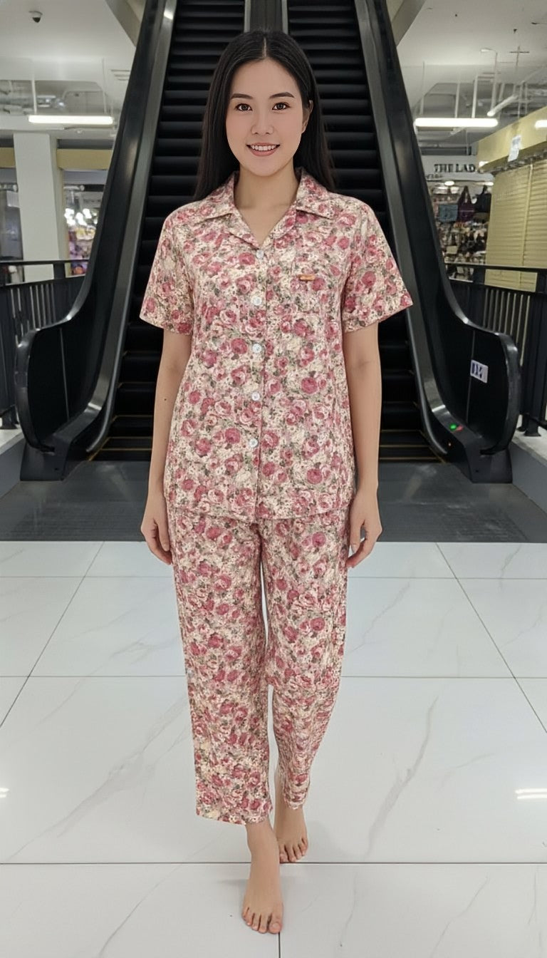 ឈុតផ្កា ធីតា សាច់កូតុន 100%