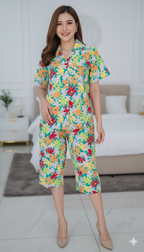 ឈុតផ្កា ធីតា ដៃខ្លី ជើងទ្រការ