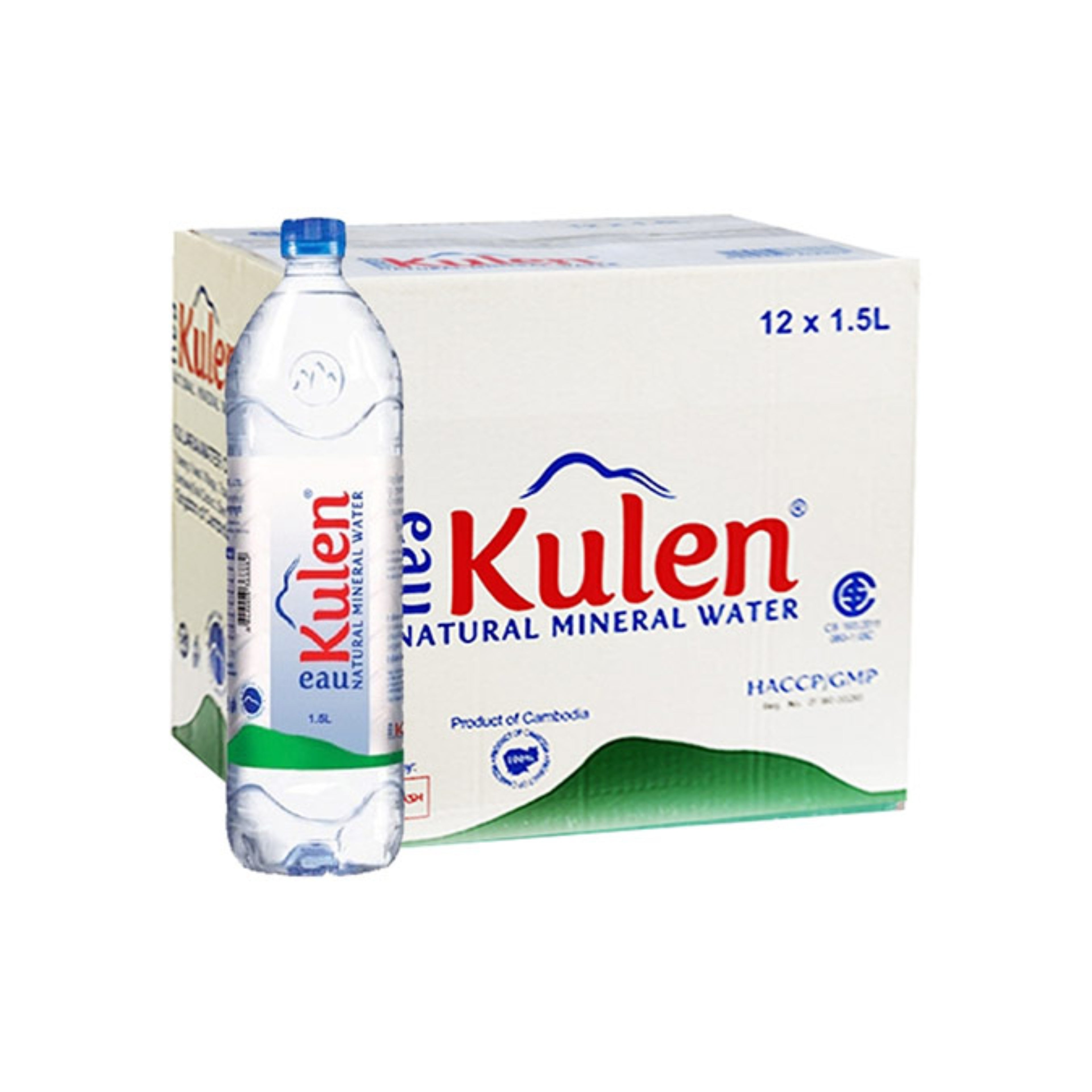 ទឹករ៉ែធម្មជាតិ អូកូលែន 1.5L×12ដប