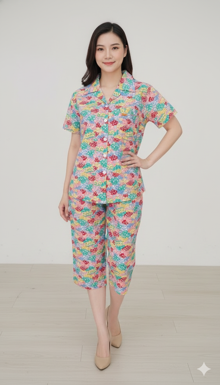 ឈុតផ្កា ធីតា ដៃខ្លី ជើងទ្រការ