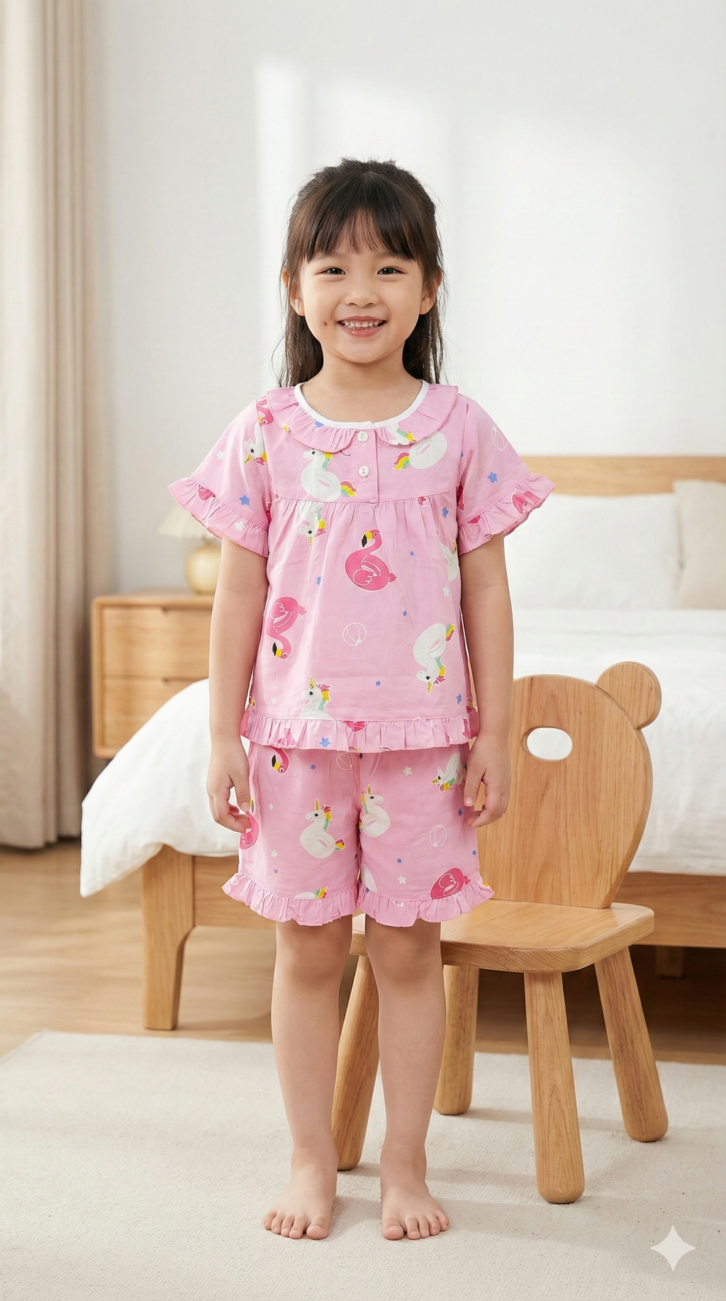 ឈុតក្មេងស្រី ដៃខ្លី ជើងខ្លី