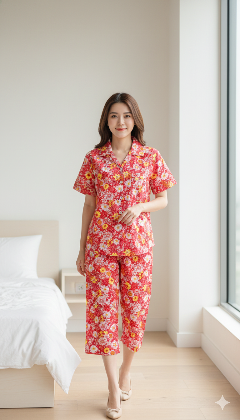 ឈុតផ្កា ធីតា ដៃខ្លី ជើងទ្រការ