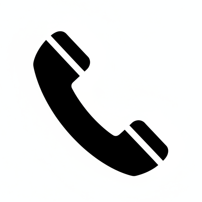 telephone icon black color, full HD