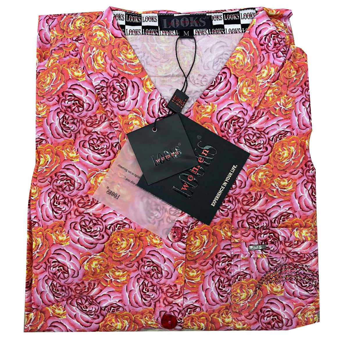 ឈុត LOOKSWOMEN សាច់រឹង ដៃខ្លី ជើងវែង